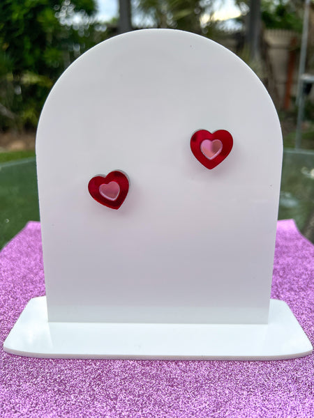 Juliet - Statement Stud (Red)