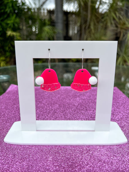 Santa Hat - Hoop (Pink)