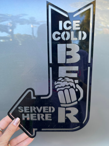 Ice Cold Beer Sign