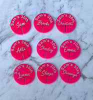Personalised Glass Topper