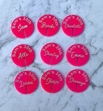 Personalised Glass Topper