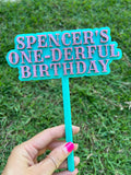 One-Derful Birthday - Cake Topper