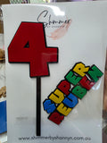 Super - Cake Topper and Fropper Set