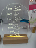 Affirmation Light Stand
